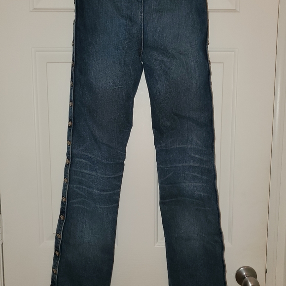 Dolce and Gabbana Side Button Up Blue Jeans - Picture 2 of 15